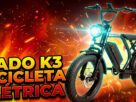 bicicleta elétrica Nado K3 750w aro 20 com bateria 48v e pedal assistido