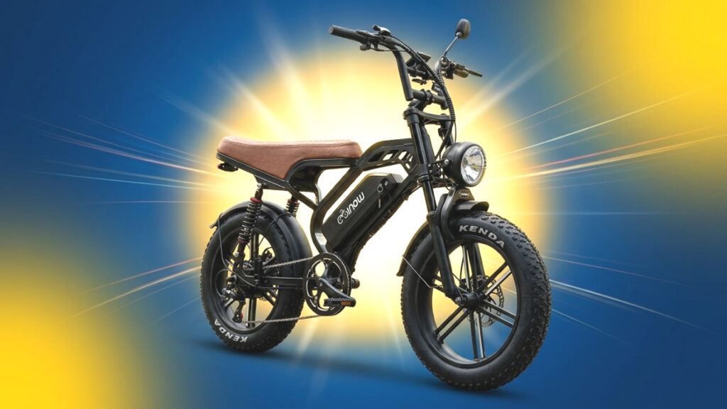 INOW V40 PRO bicicleta elétrica barata em uso urbano mostrando design e mobilidade em 2026