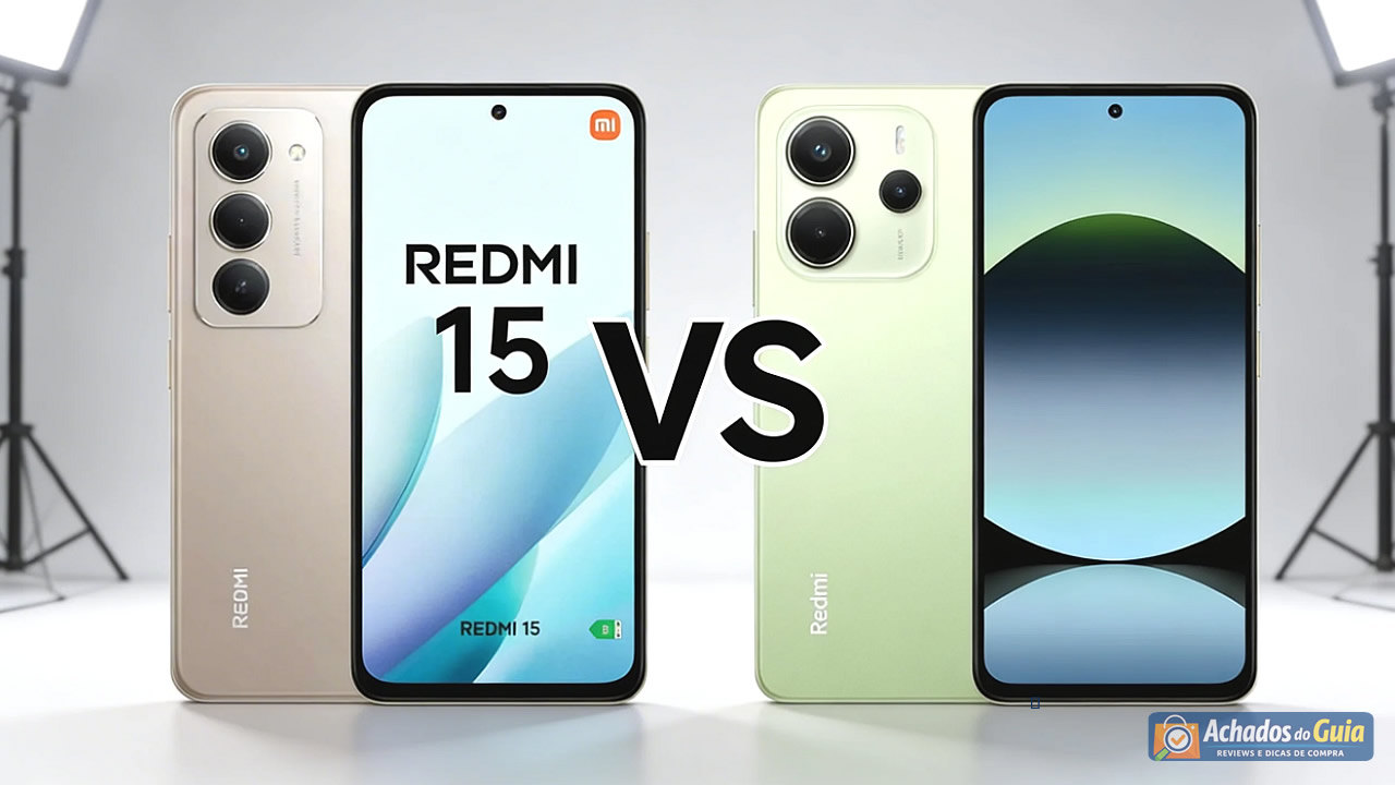 Redmi 15 vs Redmi Note 14 comparativo lado a lado — qual é melhor para comprar em 2026