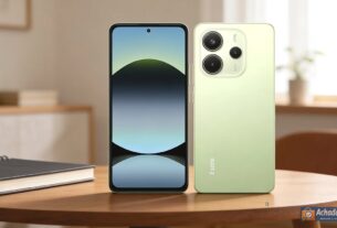 Redmi Note 14 em destaque mostrando a tela AMOLED de 120Hz e câmera de 108 MP – review completo 2026