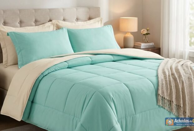 edredom casal queen 400 fios dupla face macio e elegante
