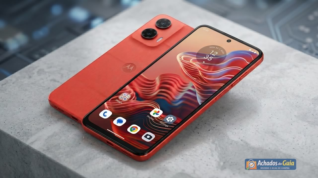 Moto G35 5G 256GB smartphone com tela grande e design moderno, celular bom e barato 2026