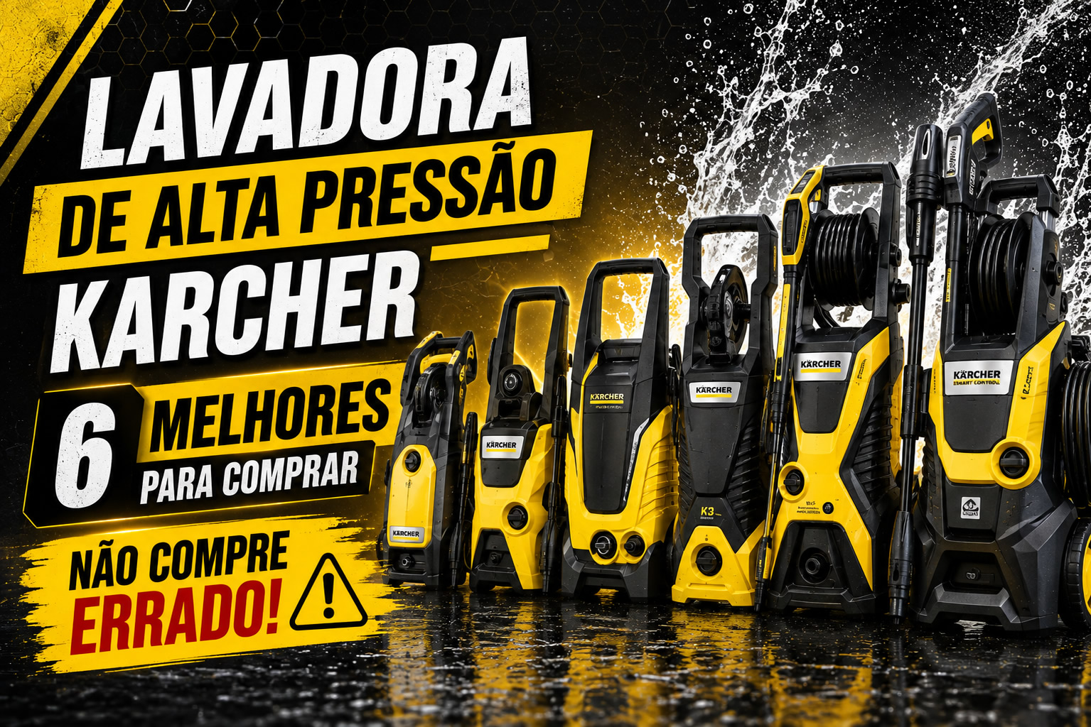 6 melhores lavadoras de alta pressão Karcher